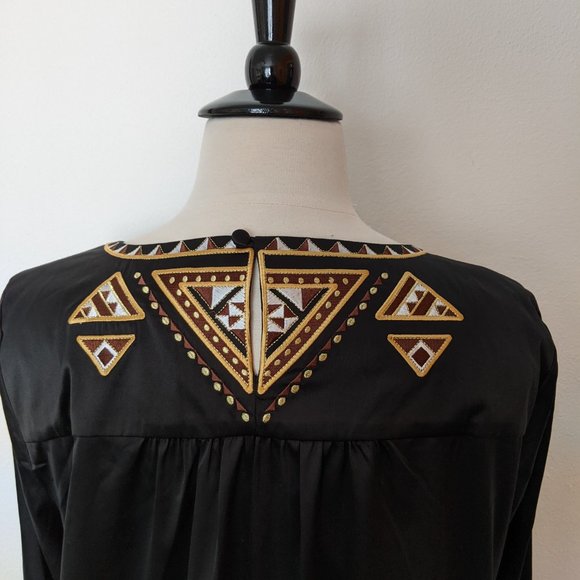 Bauhaus! Embellished Silky Blouse - Picture 5 of 8